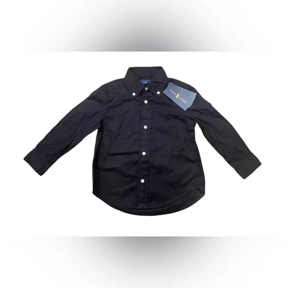 NWT Ralph Lauren Toddler Boys Button Up Holiday Shirt